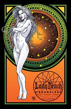 Lady Death (2010) issue 7-G San Diego Comic-Con Saturday Cover 1/350