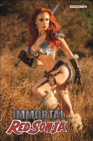 Immortal Red Sonja issue 1-E Cosplay Photo Cover