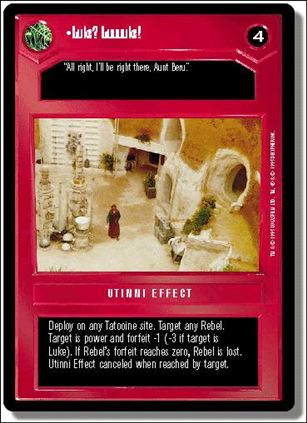 Star Wars: Premiere Limited (Base Set) card 68 Luke? Luuuke!