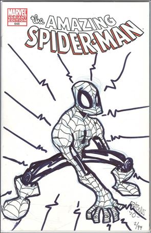Amazing Spider-Man (1963) issue 648-L DF Blank Cover (SM Sgnd & Remkd by K Greaves) 1/99
