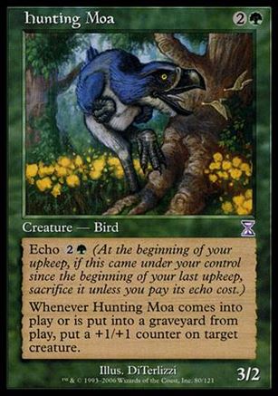 Magic the Gathering: Time Spiral (Timeshifted Subset) card 80 Hunting Moa