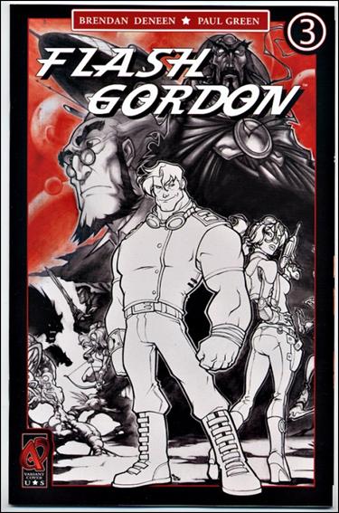 Flash Gordon (2008) issue 3-C 1:10 Black, White and Red Cover