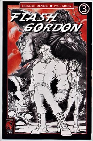 Flash Gordon (2008) issue 3-C 1:10 Black, White and Red Cover
