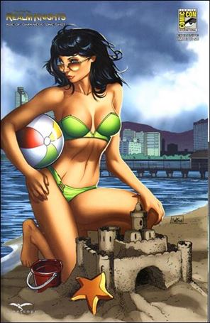 Grimm Fairy Tales Presents Realm Knights: Age of Darkness issue One Shot-E Nei Ruffino SDCC Connecting Cover 1/500
