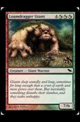 Magic the Gathering: Shadowmoor (Base Set) card 210 Loamdragger Giant