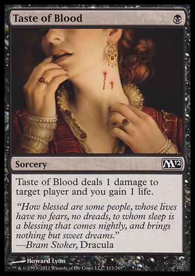 Magic the Gathering: 2012 Core Set (Base Set) card 113 Taste of Blood