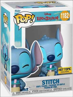 POP! Disney figure 1182 Stitch (w/ Boba) Hot Topic Exclusive