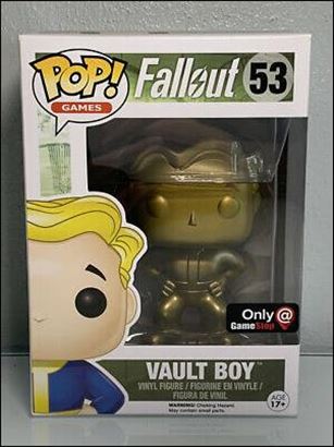 POP! Games figure 53-B Vault Boy Gold GameStop Exclusive 