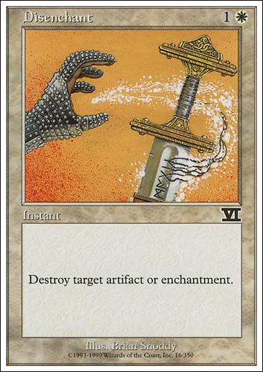 Magic the Gathering: 6th Edition (Base Set) card 16 Disenchant