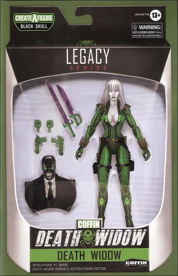Lady Death: Revelations issue 1-R Death Widow Emerald Action Figure Edition 1/150