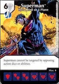 DC Comics Dice Masters Justice League  card 69 Superman - Not A Bird or A Plane