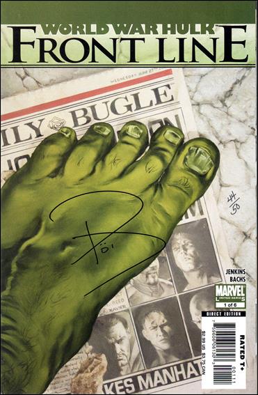 World War Hulk: Front Line issue 1-B DF (Signed by Paul Jenkins) 1/50