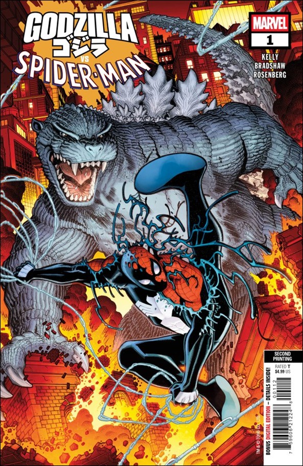 Godzilla vs. Spider-Man issue 1-M Nick Bradshaw Cover