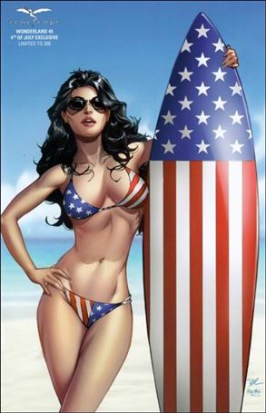 Grimm Fairy Tales Presents Wonderland issue 49-D Michael Dooney 4th of July Cover 1/200