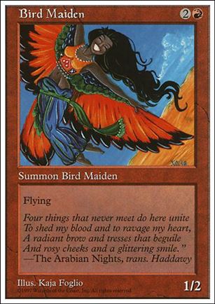 Magic the Gathering: 5th Edition (Base Set) card 211 Bird Maiden
