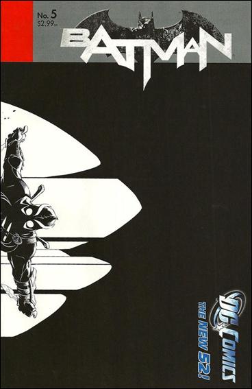 Batman (2011) issue 5-E Greg Capullo 1:200 Wraparound Black & White Cover