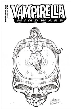 Vampirella: Mindwarp issue 5-G Joseph Michael Linsner 1:15 Line Art Cover