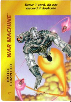 Marvel OverPower (Base Set) card nn225 War Machine: Battle Computer