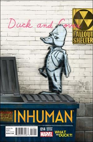 Inhuman issue 14-B Anonymous What the Duck?! Cover