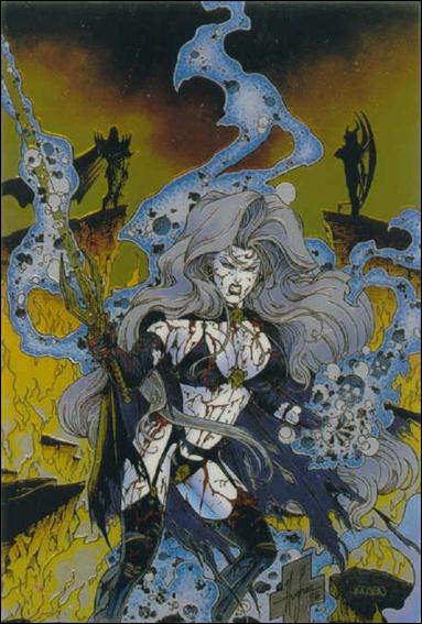 Lady Death Mega Chromium (Base Set) card 27 Battle in Asgard