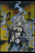 Lady Death Mega Chromium (Base Set) card 27 Battle in Asgard