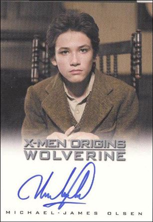 X-Men Origins: Wolverine (Autographs Subset) card nn10 Michael-James Olsen