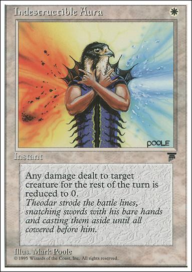 Magic the Gathering: Chronicles (Base Set) card 7 Indestructible Aura
