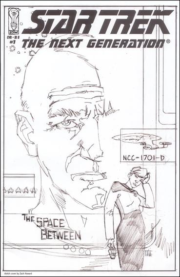 Star Trek: The Next Generation: The Space Between issue 1-D Zach Howard Retailer Incentive Sketch Cover