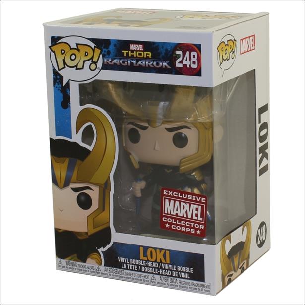 POP! Marvel figure 248 Loki w/ Helmet (Marvel Collector Corps)