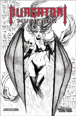 Purgatori Must Die! issue 4-F Collette Turner 1:5 B&W Cover