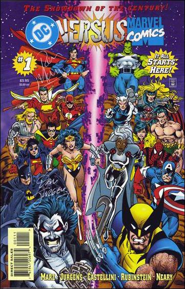 DC Versus Marvel/Marvel Versus DC issue 1-C DF (Signed by Marz, Jurgens & Rubinstein) 1/1500
