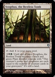 Magic the Gathering: Duel Decks: Izzet vs. Golgari (Base Set) card 81 Svogthos, the Restless Tomb