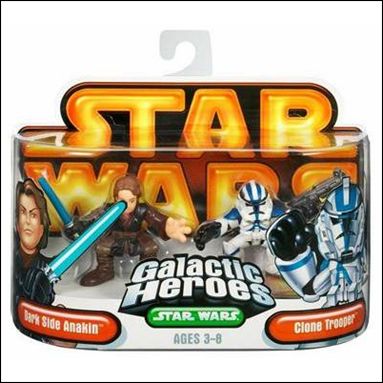 Star Wars: Galactic Heroes figure 21 Dark Side Anakin and Clone Trooper
