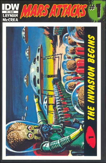 Mars Attacks (2012) issue 1 Card #1 (The Invasion Begins)