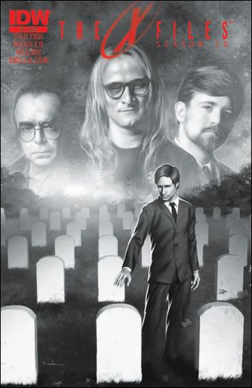 X-Files: Season 10 issue 2-E Carlos Valenzuela Greyscale Cover (2nd Printing)