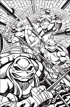 Teenage Mutant Ninja Turtles (2024) issue 1-Z Stephen Sharar Retailer Excl. B&W Virgin Cover