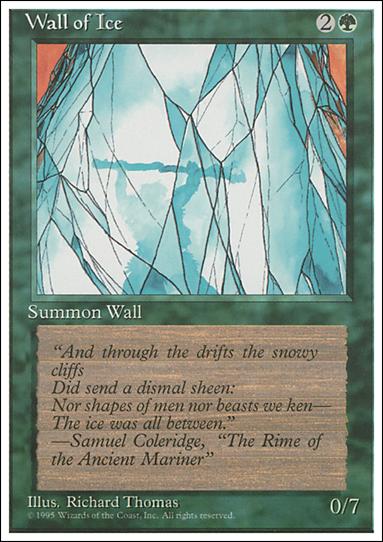 Magic the Gathering: 4th Edition (Base Set) card 283 Wall of Ice