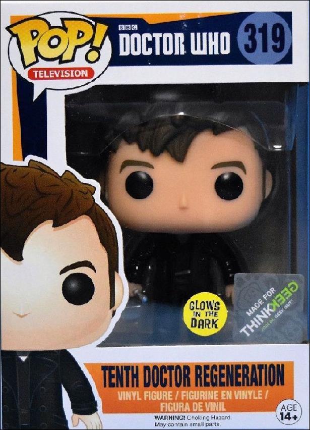POP! Television figure 319 Tenth Doctor Regeneration (GITD) ThinkGeek