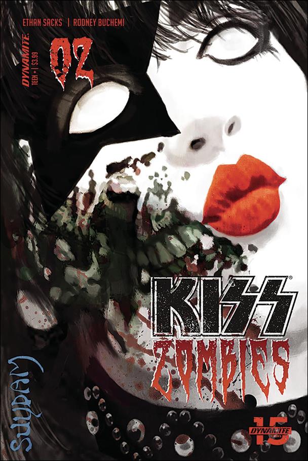 Kiss Zombies issue 2 Arthur Suydam Cover