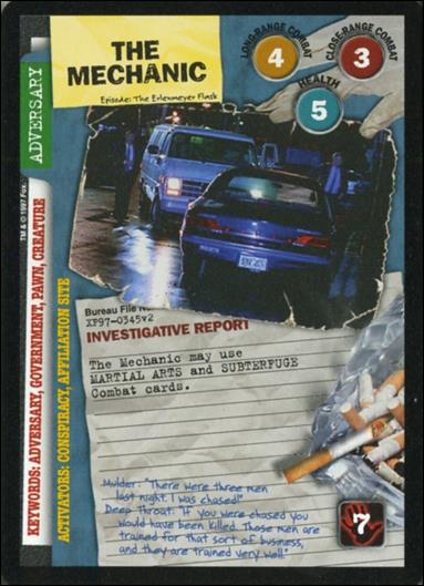 X-Files: The Truth Is Out There (Base Set) card XF97-0345v2 The Mechanic