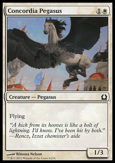 Magic the Gathering: Return to Ravnica (Base Set) card 8 Concordia Pegasus