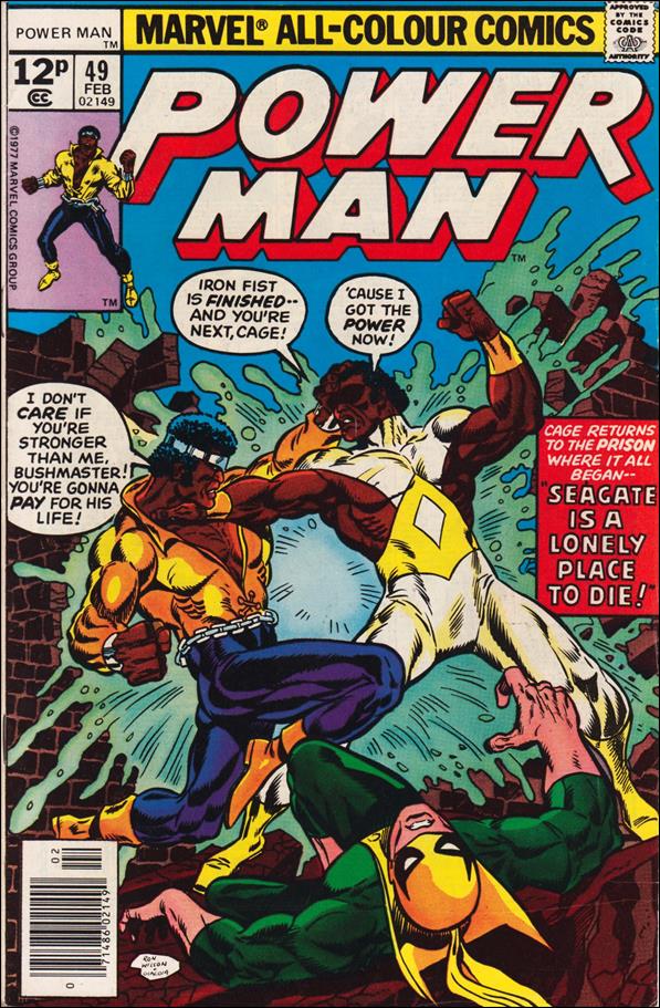 Power Man issue 49-B UK Price Cover