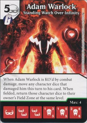 Marvel Dice Masters Guardians of the Galaxy  card 41 Adam Warlock: Standing Watch Over Infinity