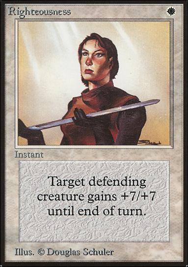 Magic the Gathering: Limited Edition Beta (Base Set) card 37 Righteousness