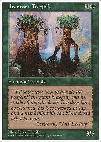 Magic the Gathering: 5th Edition (Base Set) card 305 Ironroot Treefolk
