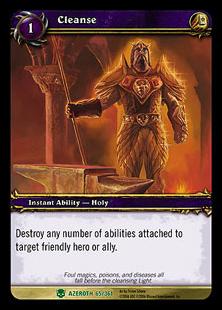 World of Warcraft: Heroes of Azeroth (Base Set) card 65 Cleanse