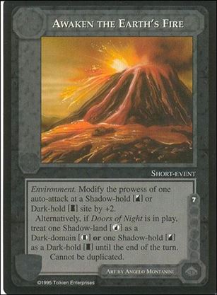 Middle-Earth: The Wizards (Base Set) card 36 Awaken the Earth's Fire