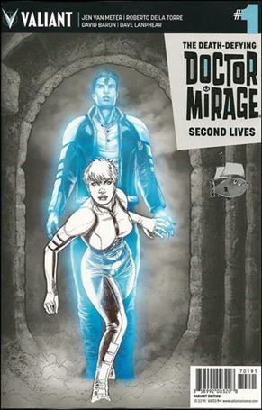Death-Defying Doctor Mirage: Second Lives issue 1-K Juan Jose Ryp Ssalefish Black & White Cover