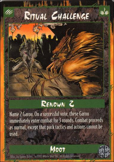 Rage Limited (Base Set) card 217 Ritual Challenge 