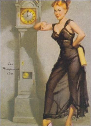 Elvgren's Calendar Pinups 2 (Base Set) card 39 The Honeymoon's Over